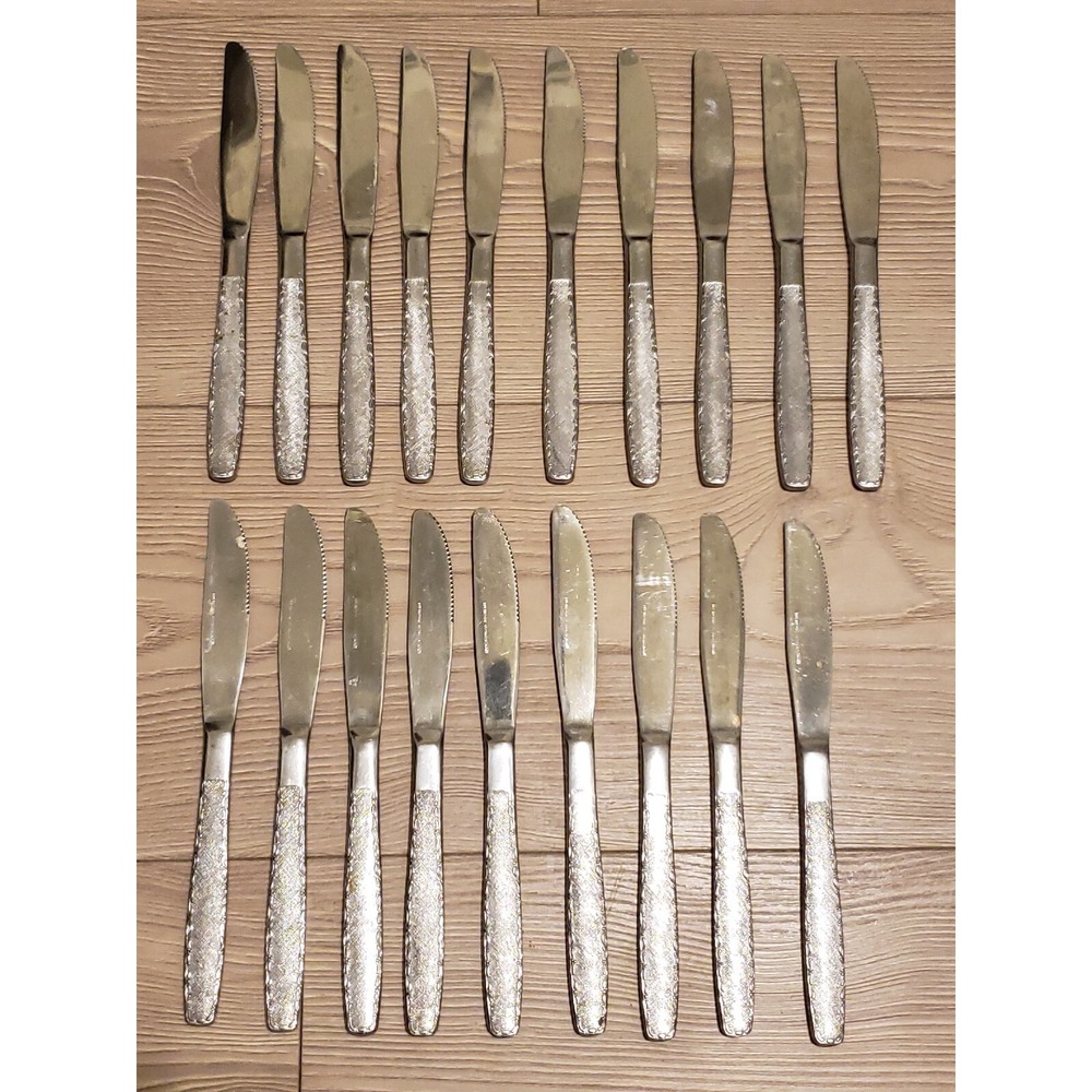 DON Indonesia Butter‎ Knives Set Of 19 Silverwear Design Lot